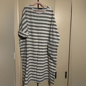Striped caftan dress XXXL